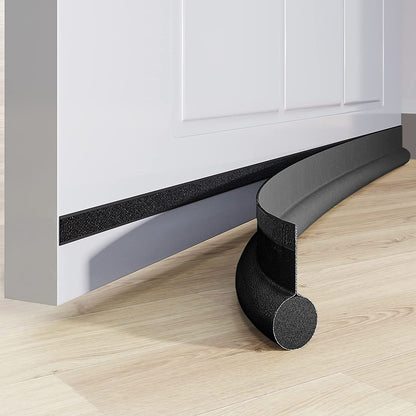 Adjustable Door Bottom Seal Strip Draft Stopper black by HitMyNeed