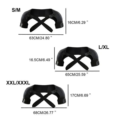 Adjustable Double Shoulder Brace for Sport & Back Support by HitMyNeed