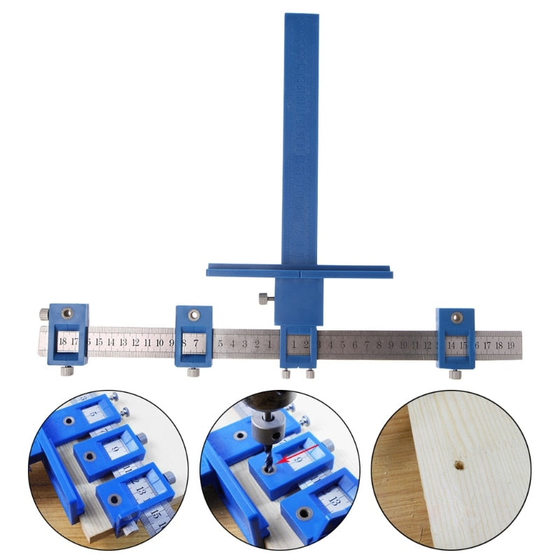 Adjustable Drill Jig Guide Punch Locator Tool by HitMyNeed