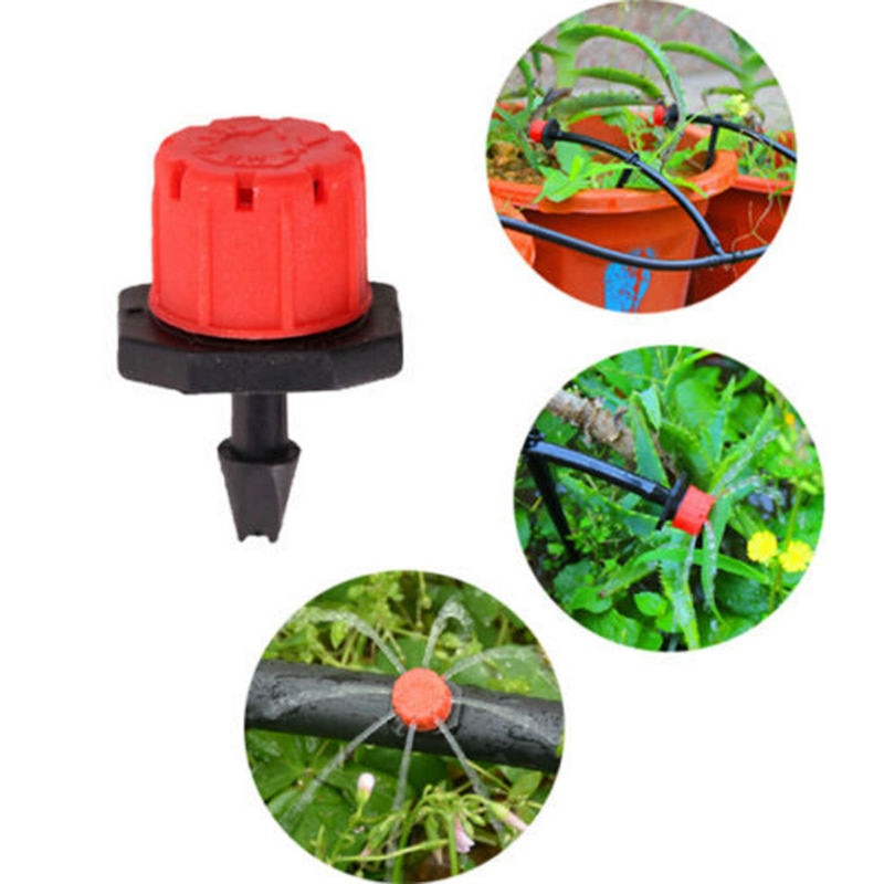 Adjustable Drip Irrigation Sprinkler Heads (100 Pcs) by HitMyNeed