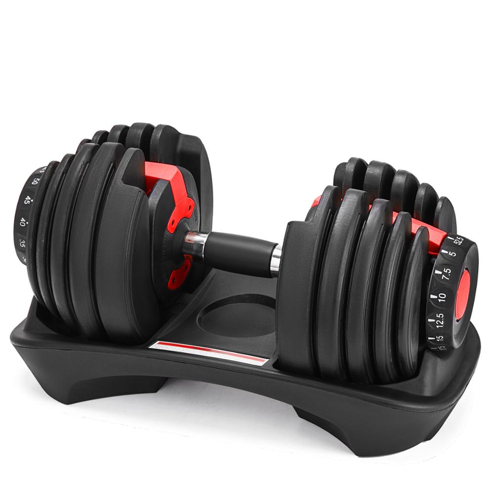 Adjustable Dumbbell 5-52.5 lb Single Weight Set by HitMyNeed