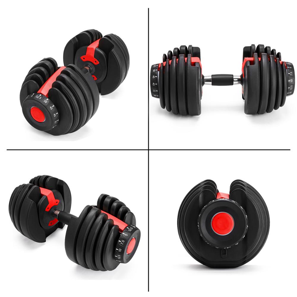 Adjustable Dumbbell 5-52.5 lb Single Weight Set by HitMyNeed