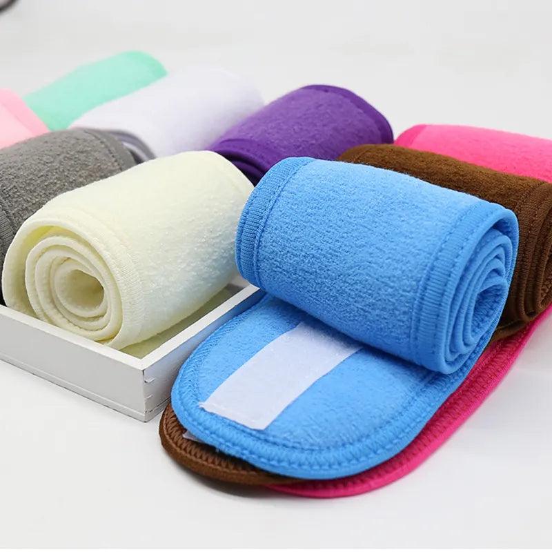 Adjustable Face Washing Headband with Magic Tape by HitMyNeed