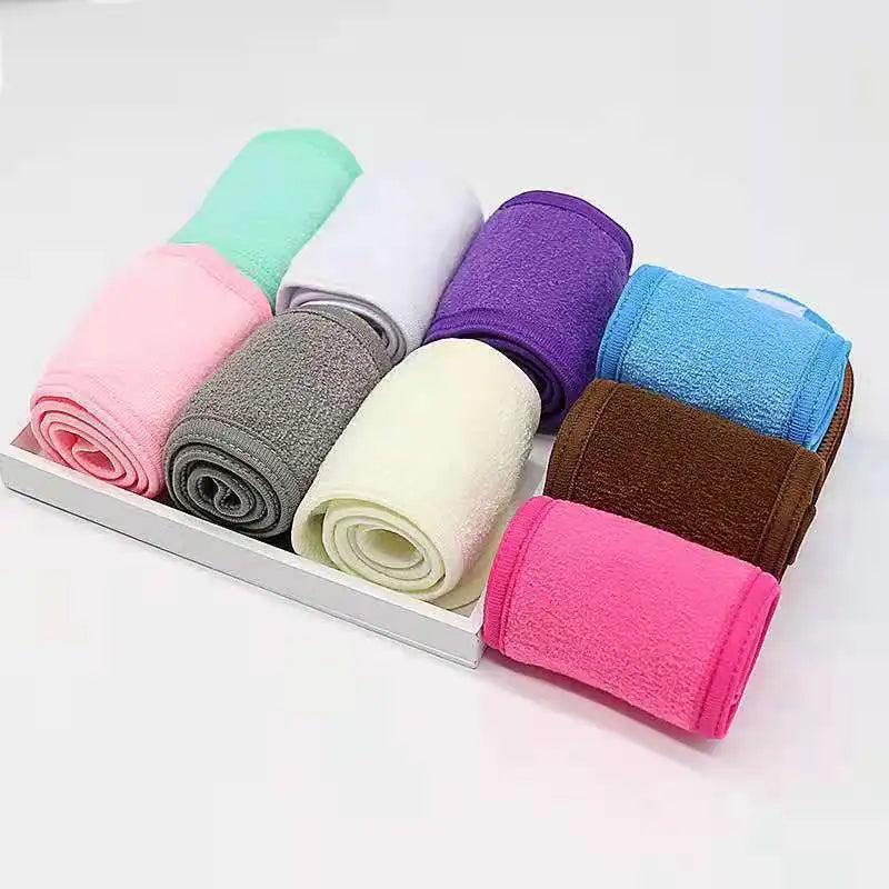 Adjustable Face Washing Headband with Magic Tape by HitMyNeed