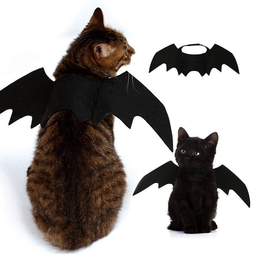 Adjustable Felt Bat Wings Costume for Cats by HitMyNeed