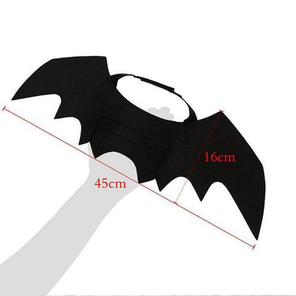 Adjustable Felt Bat Wings Costume for Cats by HitMyNeed