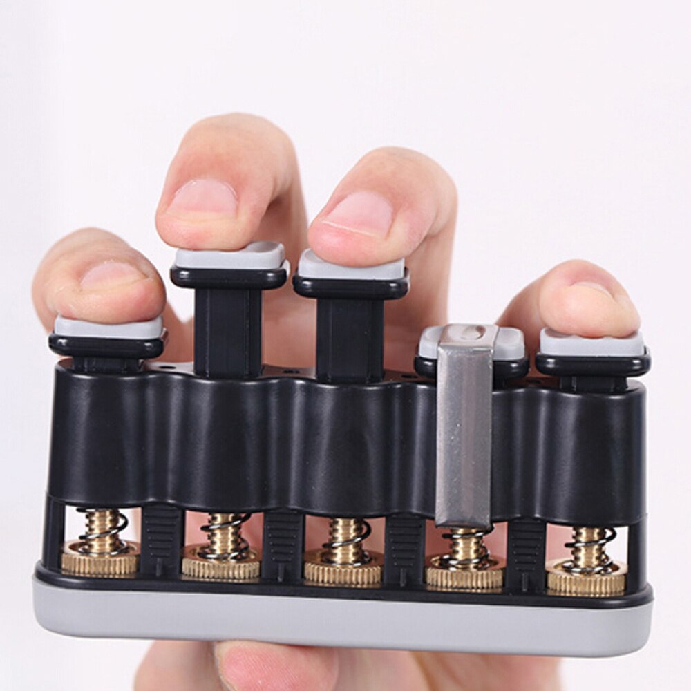 Adjustable Finger Trainer Grip Strengthener gray by HitMyNeed