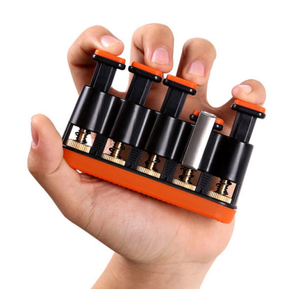 Adjustable Finger Trainer Grip Strengthener orange by HitMyNeed