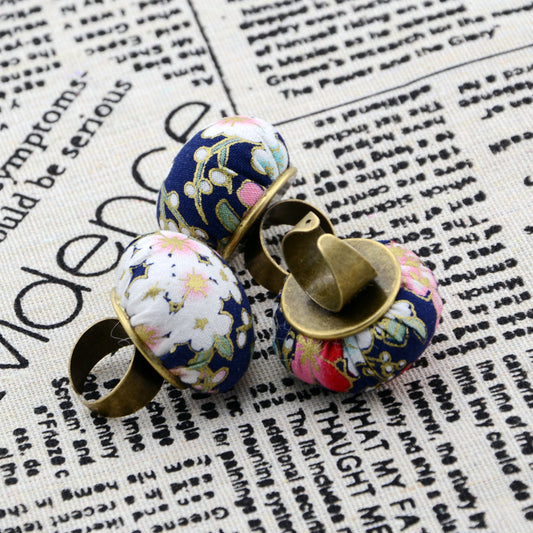 Adjustable Floral Pin Cushion Ring for Sewing by HitMyNeed