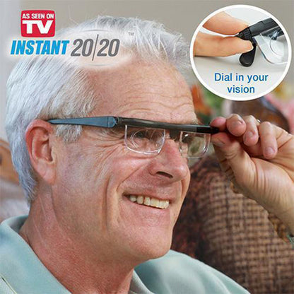 Adjustable Focus Reading Glasses for Men and Women by HitMyNeed