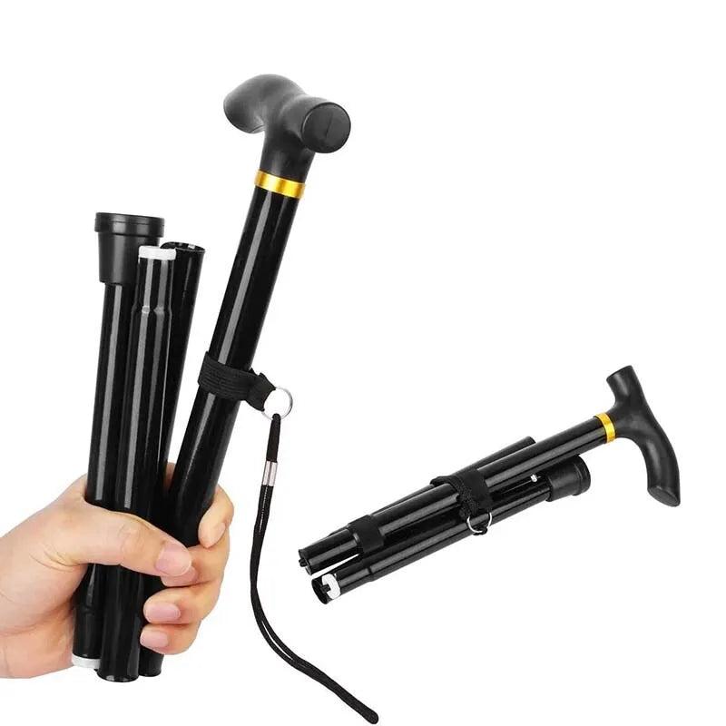 Adjustable Folding Aluminum Walking Stick 83-94cm by HitMyNeed