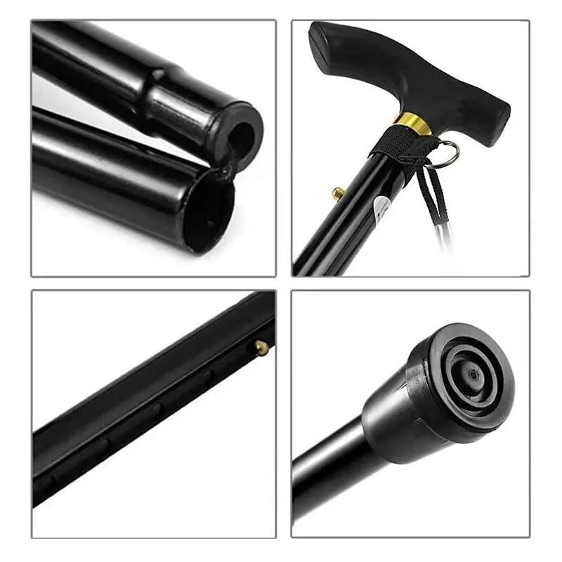 Adjustable Folding Aluminum Walking Stick 83-94cm by HitMyNeed