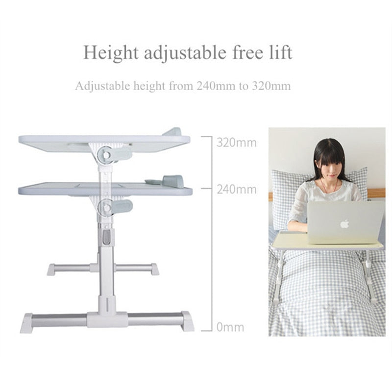Adjustable Folding Laptop Desk with Wrist Rest by HitMyNeed