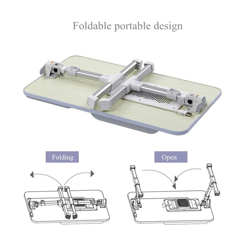 Adjustable Folding Laptop Desk with Wrist Rest by HitMyNeed