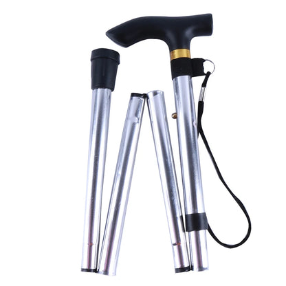 Adjustable Folding Trekking Pole for Hiking & Walking silver by HitMyNeed