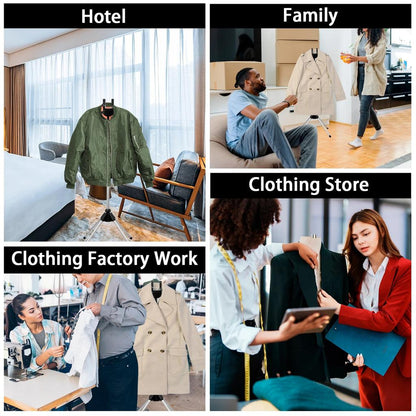 Adjustable Garment Hanger Stand for Clothes Steaming by HitMyNeed