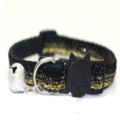 Adjustable Glitter Cat Collar with Bell by HitMyNeed