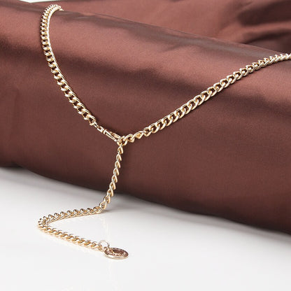 Adjustable Gold Metal Waist Chain Belt by HitMyNeed