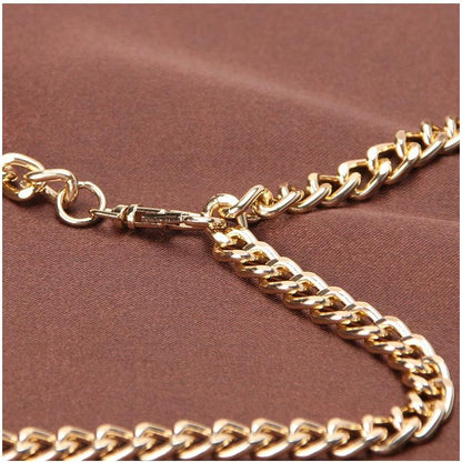 Adjustable Gold Metal Waist Chain Belt by HitMyNeed