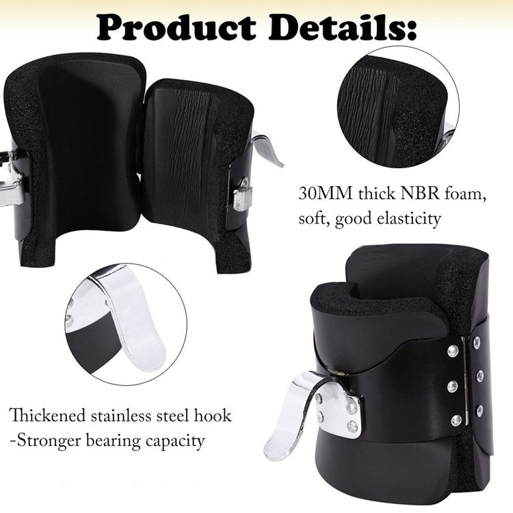 Adjustable Gravity Inversion Boots for Fitness Racks by HitMyNeed