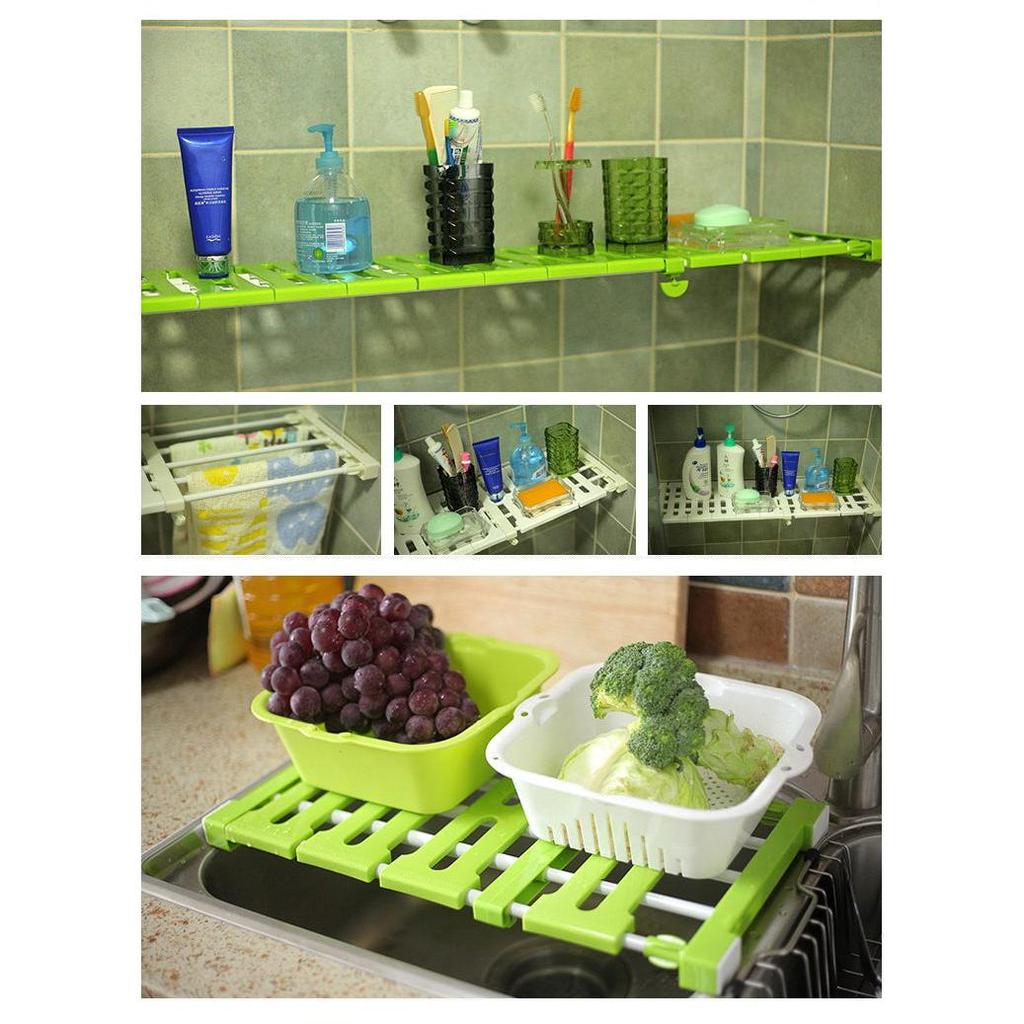 Adjustable Hanging Storage Shelf and Towel Rack by HitMyNeed