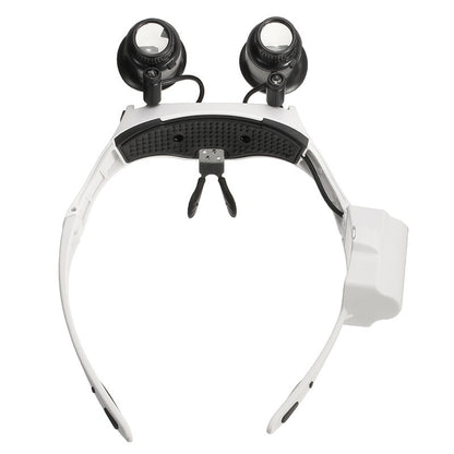 Adjustable Headband Magnifying Glasses with 8 Lenses by HitMyNeed