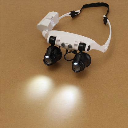 Adjustable Headband Magnifying Glasses with 8 Lenses by HitMyNeed