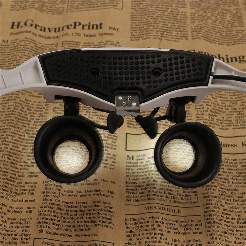 Adjustable Headband Magnifying Glasses with 8 Lenses by HitMyNeed