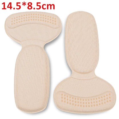 Adjustable Heel Pads for Sports Shoes (1 Pair) a-beige by HitMyNeed