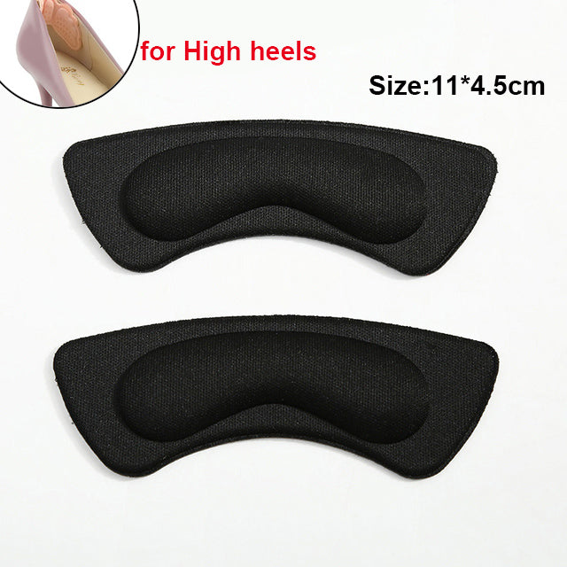Adjustable Heel Pads for Sports Shoes (1 Pair) e-black by HitMyNeed