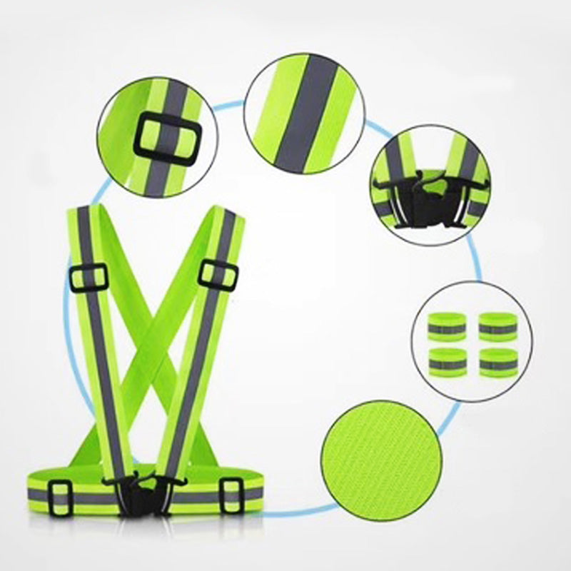 Adjustable High Visibility Reflective Safety Straps by HitMyNeed