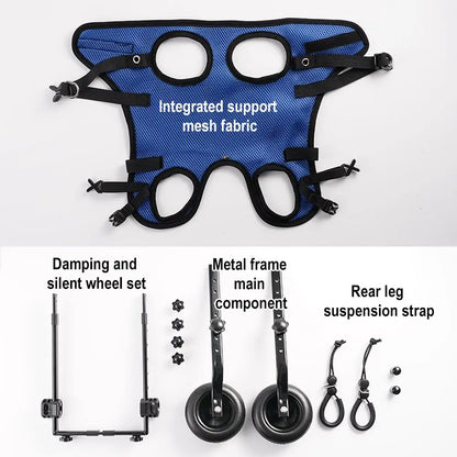 Adjustable Hind Leg Dog Wheelchair for Small Pets by HitMyNeed