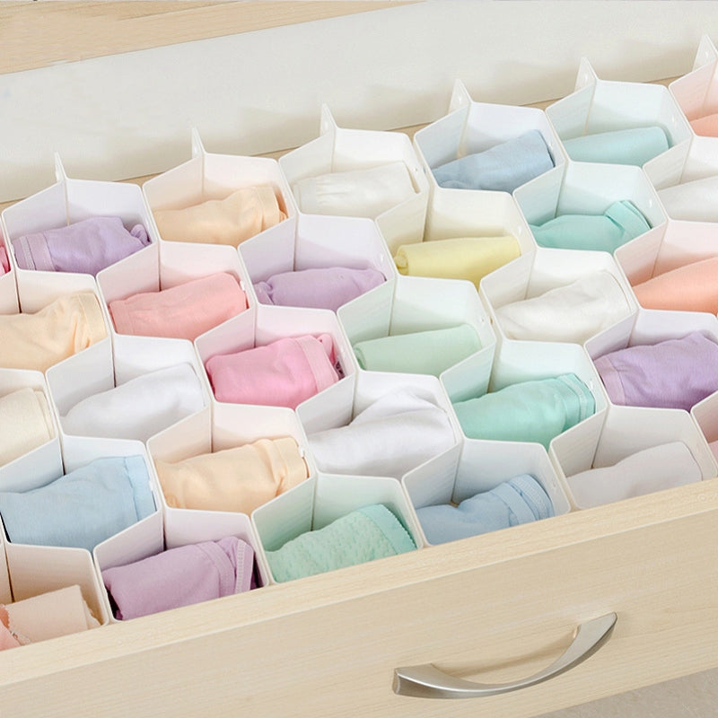 Adjustable Honeycomb Drawer Organizer 8-Piece Set by HitMyNeed