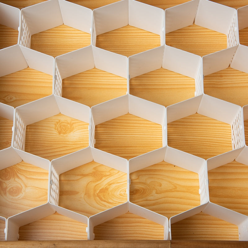 Adjustable Honeycomb Drawer Organizer 8-Piece Set by HitMyNeed