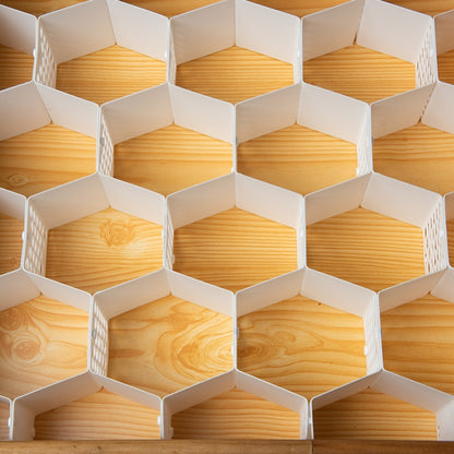 Adjustable Honeycomb Drawer Organizer 8-Piece Set by HitMyNeed