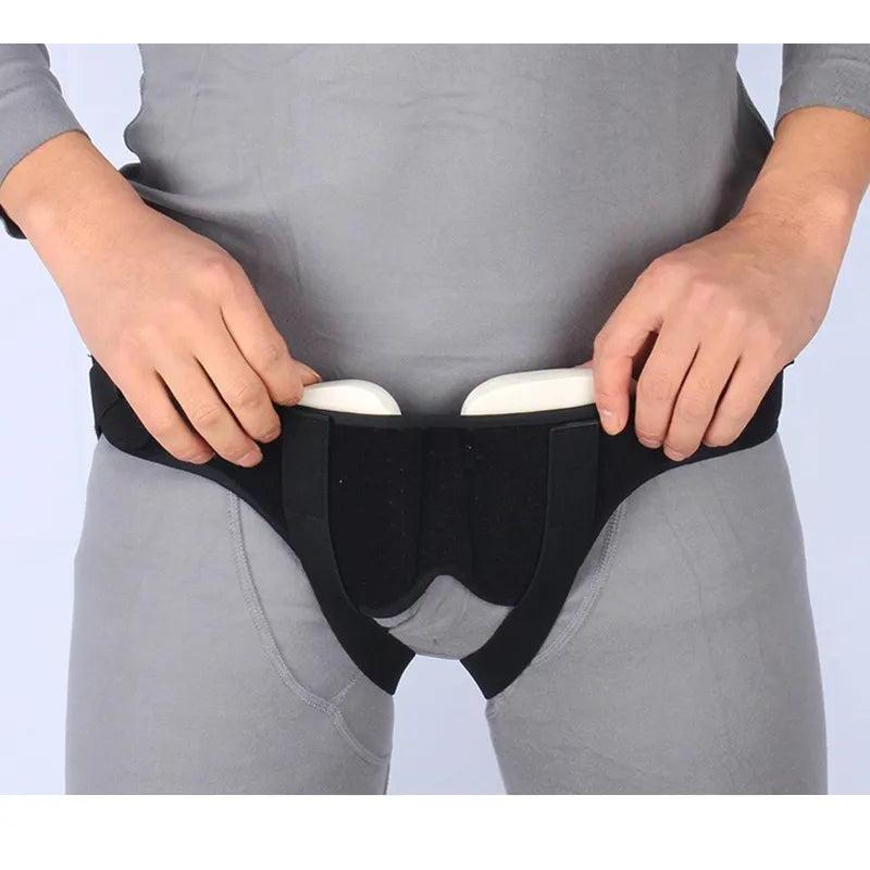 Adjustable Inguinal Hernia Belt with Inflatable Support m by HitMyNeed