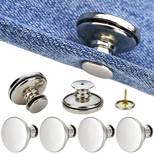 Adjustable Jeans Button Pins for Waistband Fixing 12pcs by HitMyNeed