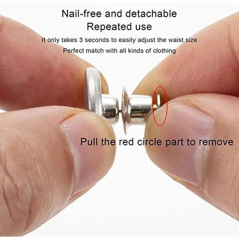 Adjustable Jeans Button Pins for Waistband Fixing by HitMyNeed