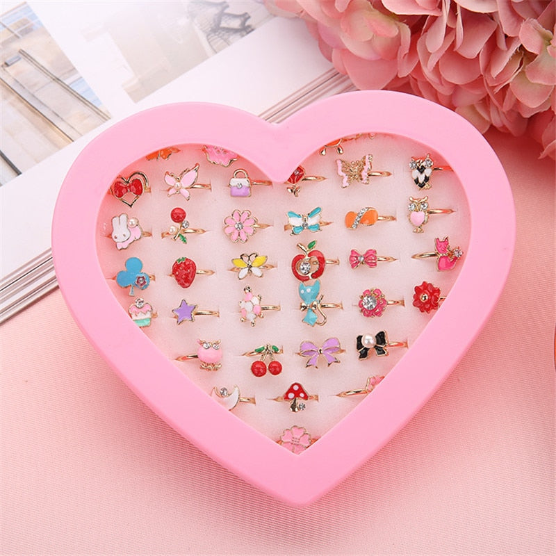 Adjustable Kids Cartoon Ring - Colorful Single Piece by HitMyNeed