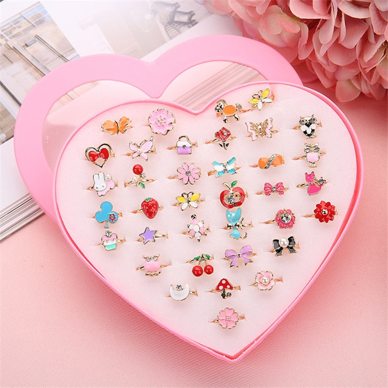 Adjustable Kids Cartoon Ring - Colorful Single Piece by HitMyNeed