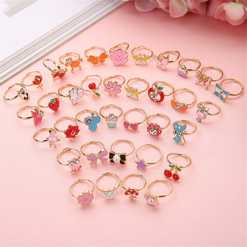 Adjustable Kids Cartoon Ring - Colorful Single Piece by HitMyNeed
