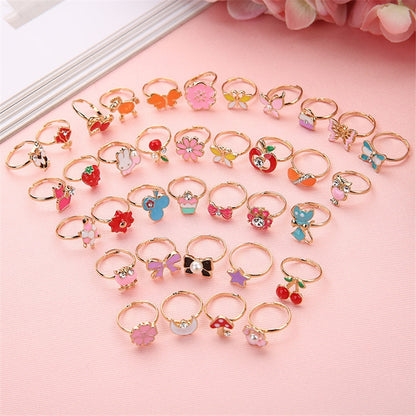 Adjustable Kids Cartoon Ring - Colorful Single Piece by HitMyNeed