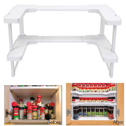 Adjustable Kitchen Counter and Cabinet Shelf by HitMyNeed