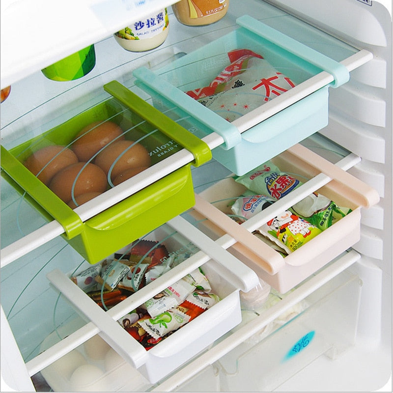 Adjustable Kitchen Fridge Storage Rack by HitMyNeed
