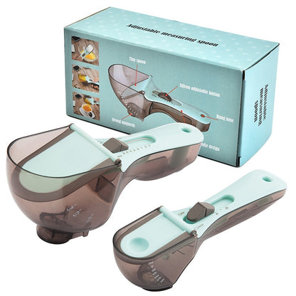 Adjustable Kitchen Measuring Spoons Set (2 Pieces) by HitMyNeed