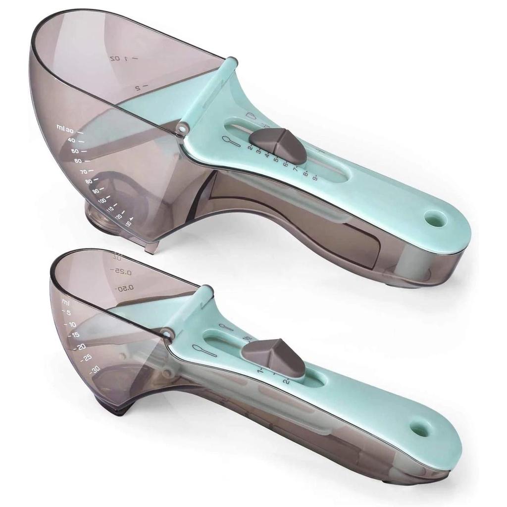 Adjustable Kitchen Measuring Spoons Set (2 Pieces) by HitMyNeed