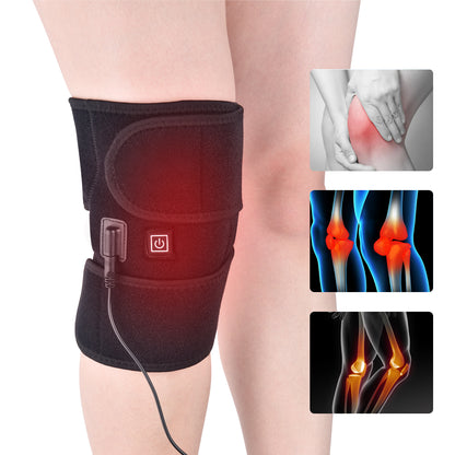 Adjustable Knee Heating Pad Wrap with USB Power by HitMyNeed