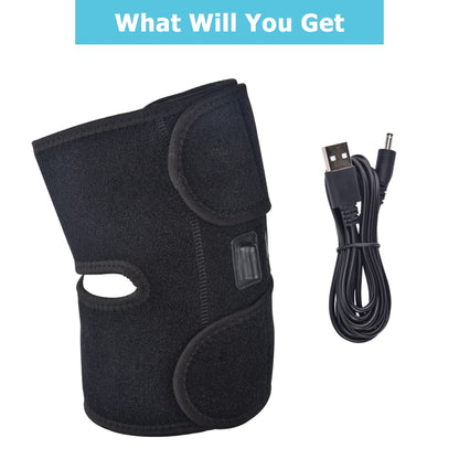 Adjustable Knee Heating Pad Wrap with USB Power by HitMyNeed