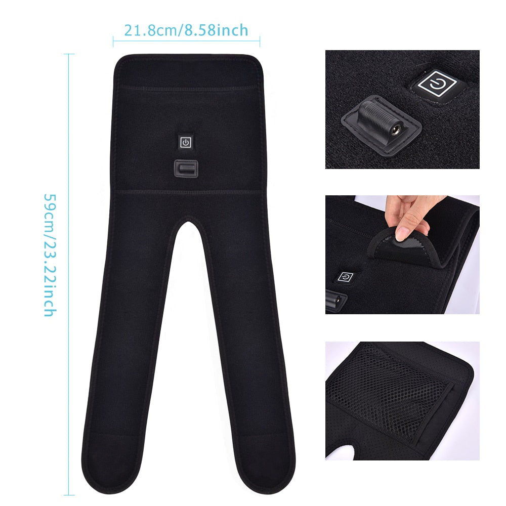 Adjustable Knee Heating Pad Wrap with USB Power by HitMyNeed