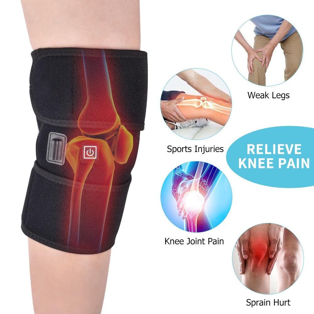 Adjustable Knee Heating Pad Wrap with USB Power by HitMyNeed
